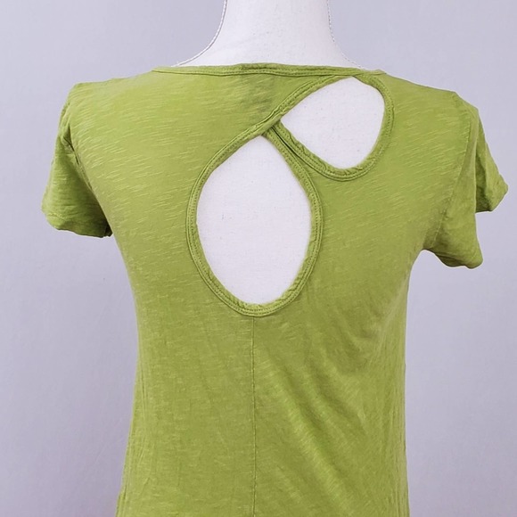 Left of Center Green Shirt with Back Cutouts - Picture 6 of 8
